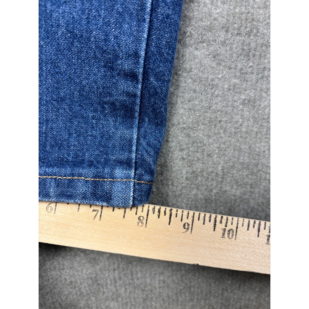 Wrangler 13MWZ Cowboy Cut Jeans High Rise Straight Leg 38x34 Blue Denim Mens - Picture 9 of 11